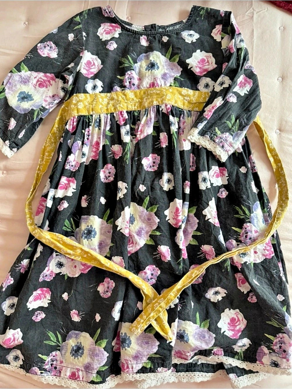 Mustard Pie floral dress size 7